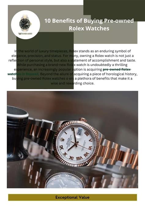 advantages of buying a pre owned rolex|pre owned Rolex reviews.